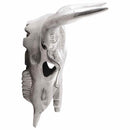 Bull kranium Sølv 49 x 10 x 36 cm Aluminium