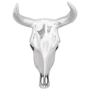 Bull kranium Sølv 34 x 13 x 53 cm Aluminium