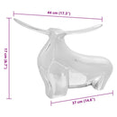 Tyrskulptur Sølv 37 x 44 x 17 cm Aluminium