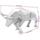Tyrskulptur Sølv 74 x 23 x 30 cm Aluminium