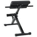 Hyperextension bænk Sort 100,5 x 70 x 78 cm Pulverlakeret stål