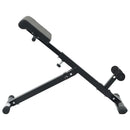 Hyperextension bænk Sort 100,5 x 70 x 78 cm Pulverlakeret stål