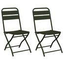 Have sammenslåelig stol 2 pcs Grøn 42 x 52 x 82cm