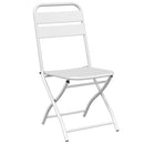 Have sammenslåelig stol 2 pcs Hvid 42 x 52 x 82cm