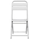 Have sammenslåelig stol 2 pcs Hvid 42 x 52 x 82cm