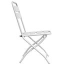 Have sammenslåelig stol 2 pcs Hvid 42 x 52 x 82cm