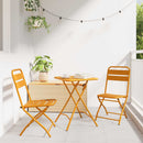 Have sammenslåelig stol 2 pcs Sennepsgul 42 x 52 x 82cm