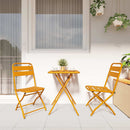 Have sammenslåelig stol 2 pcs Sennepsgul 42 x 52 x 82cm