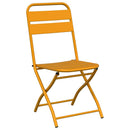 Have sammenslåelig stol 2 pcs Sennepsgul 42 x 52 x 82cm
