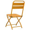Have sammenslåelig stol 2 pcs Sennepsgul 42 x 52 x 82cm