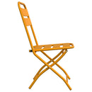 Have sammenslåelig stol 2 pcs Sennepsgul 42 x 52 x 82cm