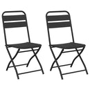 Have sammenslåelig stol 2 pcs Antracit 42 x 52 x 82cm