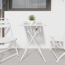 Bistrobord Hvid 55 x 55 x 72,5 cm Pulverlakeret stål