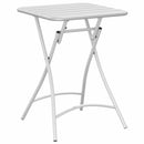 Bistrobord Hvid 55 x 55 x 72,5 cm Pulverlakeret stål