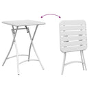 Bistrobord Hvid 55 x 55 x 72,5 cm Pulverlakeret stål