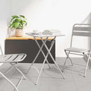 Bistrobord Beige 55 x 55 x 72,5 cm Pulverlakeret stål