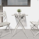Bistrobord Beige 55 x 55 x 72,5 cm Pulverlakeret stål