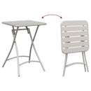Bistrobord Beige 55 x 55 x 72,5 cm Pulverlakeret stål