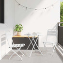 Bistrosæt 3 pcs Hvid Stål