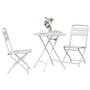 Bistrosæt 3 pcs Hvid Stål