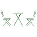 Bistrosæt 3 pcs Grøn Stål