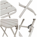 Bistrosæt 3 pcs Beige Stål