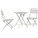 Bistrosæt 3 pcs Beige Stål
