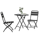 Bistrosæt 3 pcs Antracit Stål