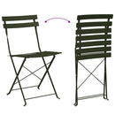 Have sammenslåelig stol 2 pcs Grøn 42 x 46 x 82cm Metal