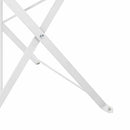 Have sammenslåelig stol 2 pcs Hvid 42 x 46 x 82cm Metal