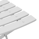 Have sammenslåelig stol 2 pcs Hvid 42 x 46 x 82cm Metal