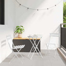 Have sammenslåelig stol 2 pcs Hvid 42 x 46 x 82cm Metal