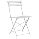 Have sammenslåelig stol 2 pcs Hvid 42 x 46 x 82cm Metal