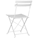 Have sammenslåelig stol 2 pcs Hvid 42 x 46 x 82cm Metal