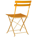 Have sammenslåelig stol 2 pcs Sennepsgul 42 x 46 x 82cm Metal