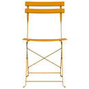 Have sammenslåelig stol 2 pcs Sennepsgul 42 x 46 x 82cm Metal