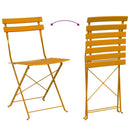 Have sammenslåelig stol 2 pcs Sennepsgul 42 x 46 x 82cm Metal