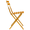 Have sammenslåelig stol 2 pcs Sennepsgul 42 x 46 x 82cm Metal