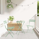 Have sammenslåelig stol 2 pcs Lys mint 42 x 46 x 82cm Metal
