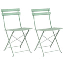 Have sammenslåelig stol 2 pcs Lys mint 42 x 46 x 82cm Metal