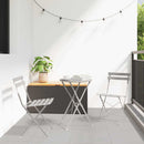 Have sammenslåelig stol 2 pcs Beige 42 x 46 x 82cm Metal