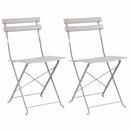 Have sammenslåelig stol 2 pcs Beige 42 x 46 x 82cm Metal