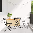 Have sammenslåelig stol 2 pcs Antracit 42 x 46 x 82cm Metal