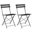 Have sammenslåelig stol 2 pcs Antracit 42 x 46 x 82cm Metal