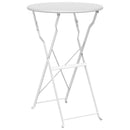 Bistrobord Hvid Ø 50 x 71 cm Pulverlakeret stål