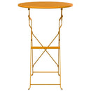 Bistrobord Sennepsgul Ø 50 x 71 cm Pulverlakeret stål