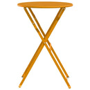 Bistrobord Sennepsgul Ø 50 x 71 cm Pulverlakeret stål