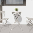 Bistrobord Beige Ø 50 x 71 cm Pulverlakeret stål