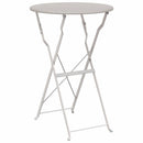 Bistrobord Beige Ø 50 x 71 cm Pulverlakeret stål