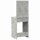 Klædeskab med skuffe Beton Grå 50 x 41 x 135 cm Konstrueret træ